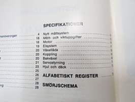 Volvo N7 Instruktionsbok -käyttöohjekirja / operator´s manual in swedish