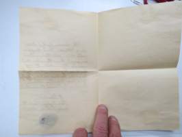 Sairaanhoitaja Helmi Virtanen toimi yöhoitajana Porin kaupungin haavoittuneiden sairaalassa 22.3-20.6.1918 -Vapaussodan aikainen ja jälkeinen todistus