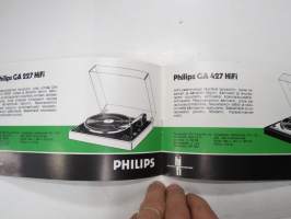 Philips levysoittimet 1975 -myyntiesite / sales brochure