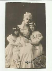 Kejsarinnan - teatteripostikortti postikortti valokuva kulklenut 1919