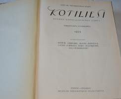Kotiliesi sidottu vuosikerta 1933 - Kansikuvia Martta Wendeliniltä ja Rudof Koivulta
