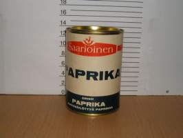 peltipurkki paprika 230gr avaamaton .pyöreä,halkaisija noin 10 cm korkeus  14cm , VAKITA.N tarjous helposti s-m koko  paketti 19x36 x60 cm paino 35kg 5e