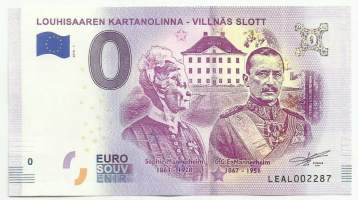 Suomi 0 euro 2018 Louhisaaren kartanolinna  seteli