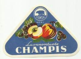 Champis  -   juomaetiketti