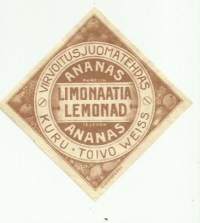 Ananas Limonaatia    juomaetiketti