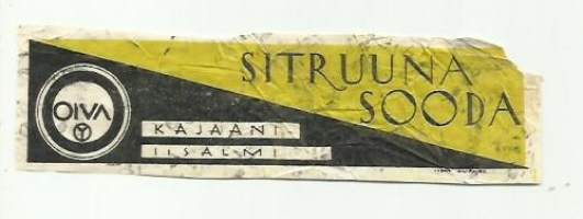 Sitruuna sooda    juomaetiketti