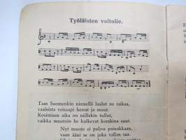 7 kisällilaulua, vasemmisto- ja työväenhenkisiä lauluja vuodelta 1936