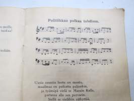 7 kisällilaulua, vasemmisto- ja työväenhenkisiä lauluja vuodelta 1936
