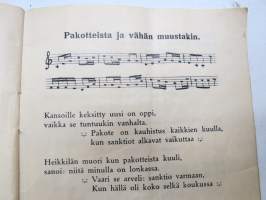 7 kisällilaulua, vasemmisto- ja työväenhenkisiä lauluja vuodelta 1936