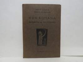 Vox Romana - sanasto ja selitykset I