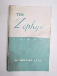 Ford Zephyr Instruction book - Omistajan käsikirja, englanninkielinen
