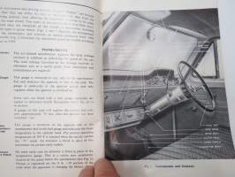 Ford Zephyr Instruction book - Omistajan käsikirja, englanninkielinen