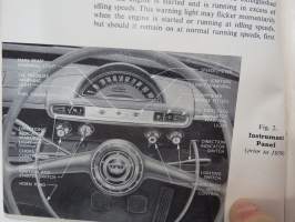 Ford Zephyr Instruction book - Omistajan käsikirja, englanninkielinen