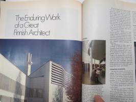 Fortune 1976 March - A great architect´s enduring masterpices - cover story -Alvar Aalto kansikuva &amp; erikoisartikkeli arkkitehdin tuotannosta, 8-sivuinen