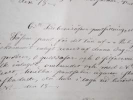 Räknelärä för den som, i saknad af lärare, vilja på sin egen hand lärä sig första grunderna af räknekonsten, käsinkirjoitettu oppikirja v. 1859, C.J. Ekenberg