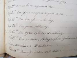 Räknelärä för den som, i saknad af lärare, vilja på sin egen hand lärä sig första grunderna af räknekonsten, käsinkirjoitettu oppikirja v. 1859, C.J. Ekenberg