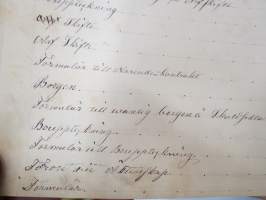 Räknelärä för den som, i saknad af lärare, vilja på sin egen hand lärä sig första grunderna af räknekonsten, käsinkirjoitettu oppikirja v. 1859, C.J. Ekenberg