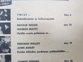 Tähti revyy 1962 nr 8 (Ihanne sarja), Twist, Natalie Wood &amp; Warren Beatty, Deborah Valley &amp; John Ashley, Connie Stevens, Janet Leigh, Harry Aaltonen yhtye ym.