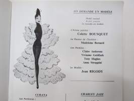 Casino de Paris, Line Renaud, Henri Varna -cabaret program