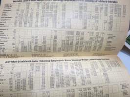 Jungfraugebiet Schweitz Fahrplan - Horaire - Time-table - Orario vom 3. Juni bis 29. September 1956 -rautateiden aikataulu / train timetable