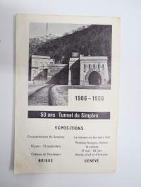 Schweitz Suisse Svizzera Switzerland - Internationale Zugsverbindungen / International Railway Connections 3.6.1956 -rautateiden aikataulu / train timetable