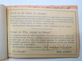 Suomen Matkatoimisto 3112, Tanska, Ruotsi matkalippuja -rautatielippu / railway tickets