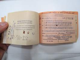 Suomen Matkatoimisto 3112, Tanska, Ruotsi matkalippuja -rautatielippu / railway tickets