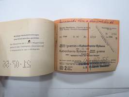 Suomen Matkatoimisto 3112, Tanska, Ruotsi matkalippuja -rautatielippu / railway tickets