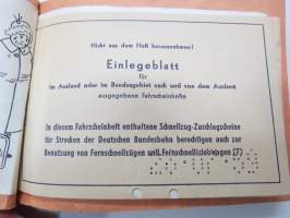 Suomen Matkatoimisto 46368, Tanska, Saksa matkalippuja -rautatielippu / railway tickets