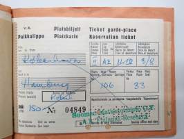 Suomen Matkatoimisto 46368, Tanska, Saksa matkalippuja -rautatielippu / railway tickets