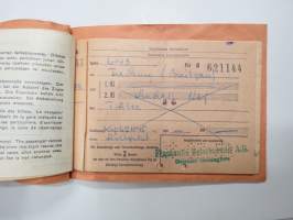 Suomen Matkatoimisto 46368, Tanska, Saksa matkalippuja -rautatielippu / railway tickets
