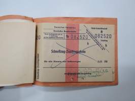 Suomen Matkatoimisto 46368, Tanska, Saksa matkalippuja -rautatielippu / railway tickets