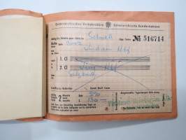 Suomen Matkatoimisto 46368, Tanska, Saksa matkalippuja -rautatielippu / railway tickets