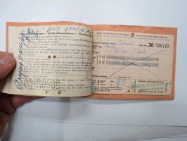 Suomen Matkatoimisto 46368, Tanska, Saksa matkalippuja -rautatielippu / railway tickets