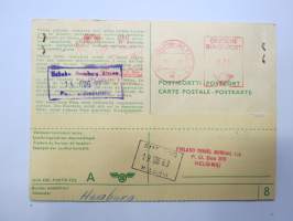 Hamburg - Würzburg paikkalippu 10.8.1963 -rautatielippu / railway ticket