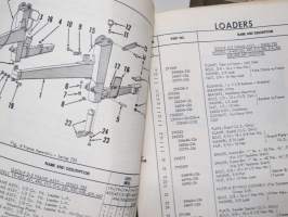 Ford - FoMoCo Loaders 730, 735, 740, Backhoes Parts Book -varaosaluettelo, kuormaajat