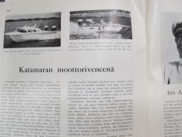 Purje ja Moottori 1961 nr 7 heinäkuu, NJK jättiläisregatta, Potkurit, Engalnnin venenäyttely, Myrskytietouden alkeet, Katamaran moottoriveneenä, Sten Aminoff 60 v.