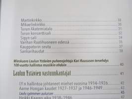 Laulu on uskoa aurinkoon - Mieskuoro Laulun Ystävät 100 vuotta -juhlakirja / choir history