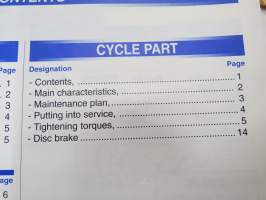 Peugeot Motocycles Motor FB-0-1-2-4 Worksop Manual -korjaamo-ohjekirja englanniksi