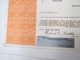 Studebaker-Worthington, Inc., 1978 -osakekirja / share certificate