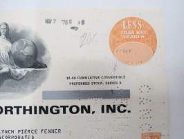 Studebaker-Worthington, Inc., 1978 -osakekirja / share certificate