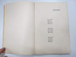 Valkoinen aika - Runoja, isänmaallis- ja valkohenkisiä runoja, kirja ilmestynyt marraskuussa 1918, kansikuvitus Bruno Tuukkanen
