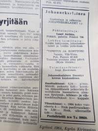 Johannekselainen 1964 nr 3 maaliskuu - Entisten johannekselaisten yhdysside ja perinteitten vaalija