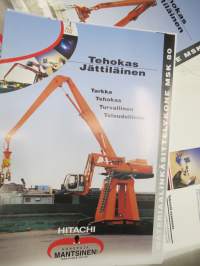 Mantsinen MSK 80, MSK 100 - Hitachi-pohjaiset materiaalinkäsittelykoneet - myyntiesitteet erillisessä kansiossa -sales brochure