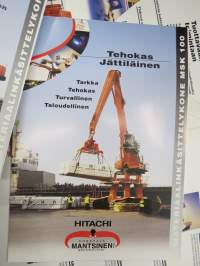 Mantsinen MSK 80, MSK 100 - Hitachi-pohjaiset materiaalinkäsittelykoneet - myyntiesitteet erillisessä kansiossa -sales brochure