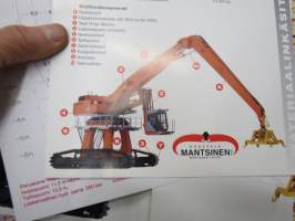 Mantsinen MSK 80, MSK 100 - Hitachi-pohjaiset materiaalinkäsittelykoneet - myyntiesitteet erillisessä kansiossa -sales brochure