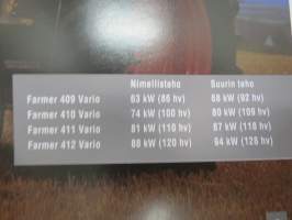 Fendt Farmer 400 Vario 409, 410, 411, 412 traktori -myyntiesite, suomenkielinen / sales brochure, in finnish