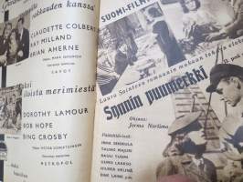 Elokuva-Aitta 1942 nr 17 Kansikuva Irma Seikkula &amp; Teddykarhu - Synnin puumerkki, Eine Lainen, Japanilaisen elokuvan outo maailma, Clark Gable, Hans Ekman, ym.