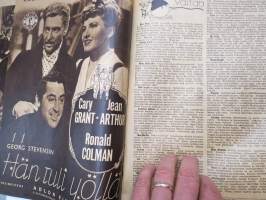 Elokuva-Aitta 1943 nr 8 Kansikuva Maria Tasnady, Kristiina Söderbaum käynnillä kotimaassaan, Linda Darnell, Jean Gabinin valloitusretket, Regina Linnanheimo, ym.