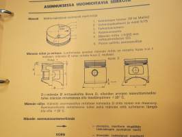 Traktoreiden moottorinosat Luettelo 1 - Arwidson varaosien ja korjaussarjojen luettelo teknisine tietoineen - asennusohjeita, männänlaen muodot, sylinteriputkityypit